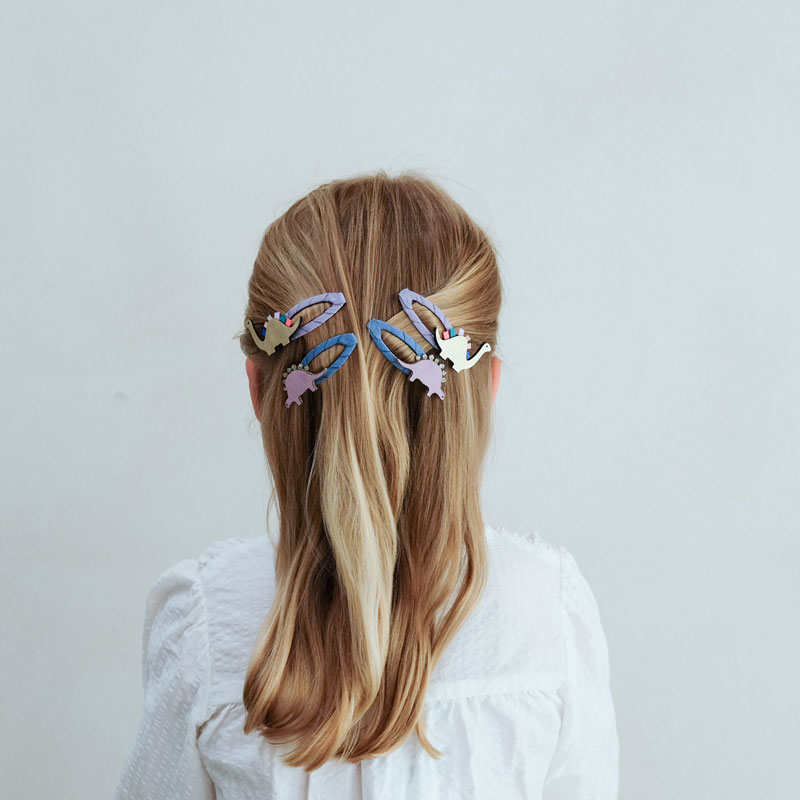 英國Mimi & Lula_AW24_歡樂派對-恐龍家族滴答夾4入 英國Mimi & Lula_AW24_歡樂派對-恐龍家族滴答夾4入