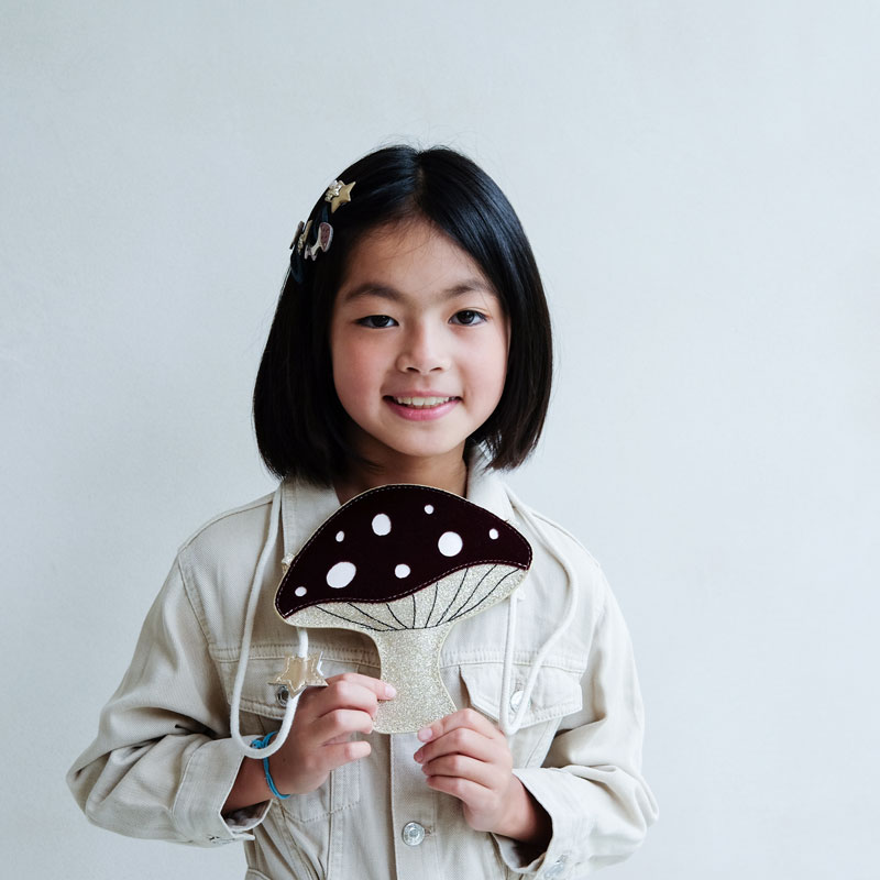 英國Mimi & Lula_AW24_魔幻林地-蘑菇造型側背小包