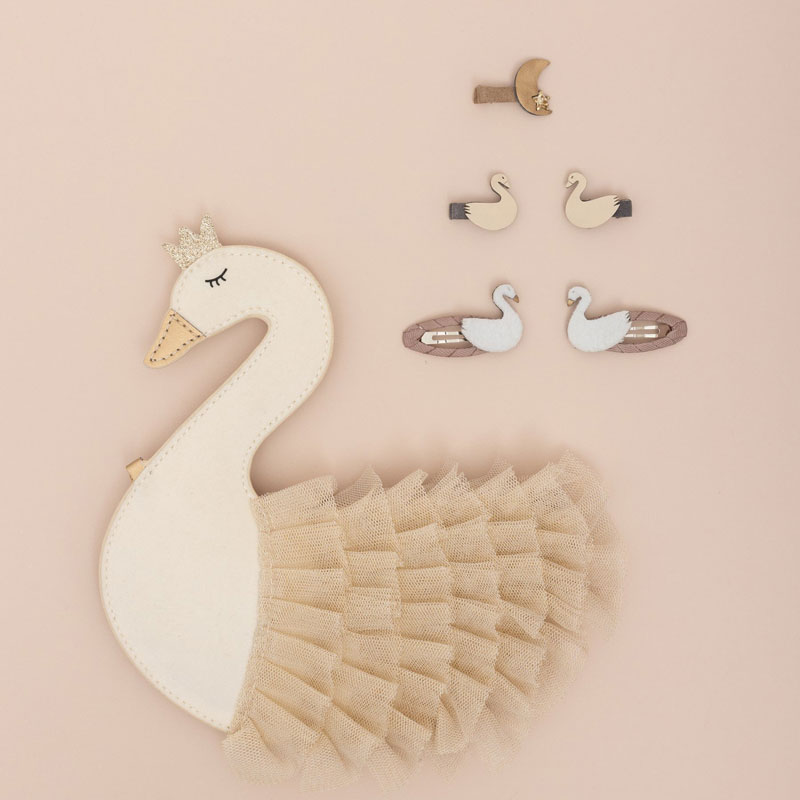 英國Mimi & Lula_AW24_天鵝湖-天鵝造型側背小包 英國Mimi & Lula_AW24_天鵝湖-天鵝造型側背小包