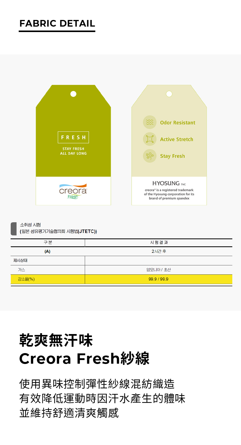 Fresh Dry X標誌中筒襪 商品說明圖 4
