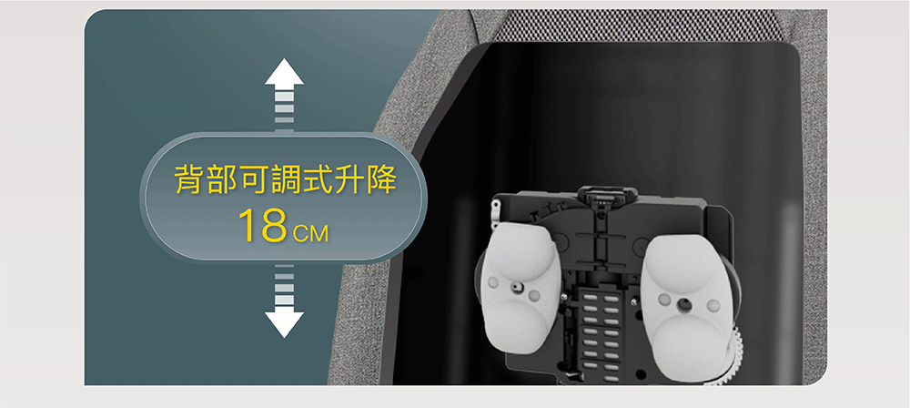 360 度背部揉捏全自動按摩模式動態圖