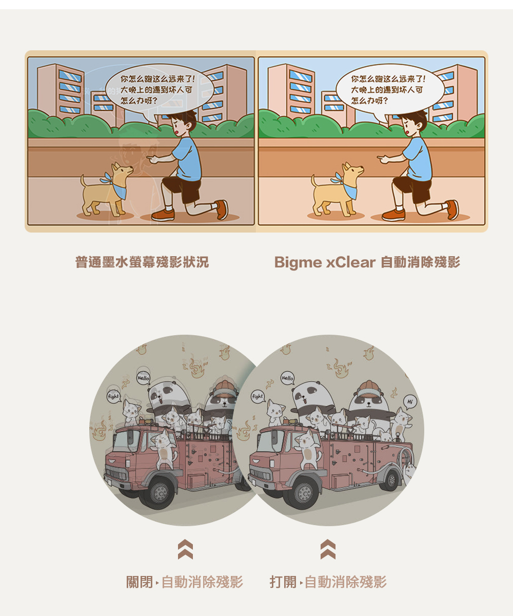 你怎么跑这么远来了!大晚上的遇到坏人可怎么办呀?你怎么跑这么远来了!大晚上的遇到坏人可怎么办呀?普通墨水螢幕殘影狀況Bigme xClear 自動消除殘影關閉自動消除殘影 打開自動消除殘影