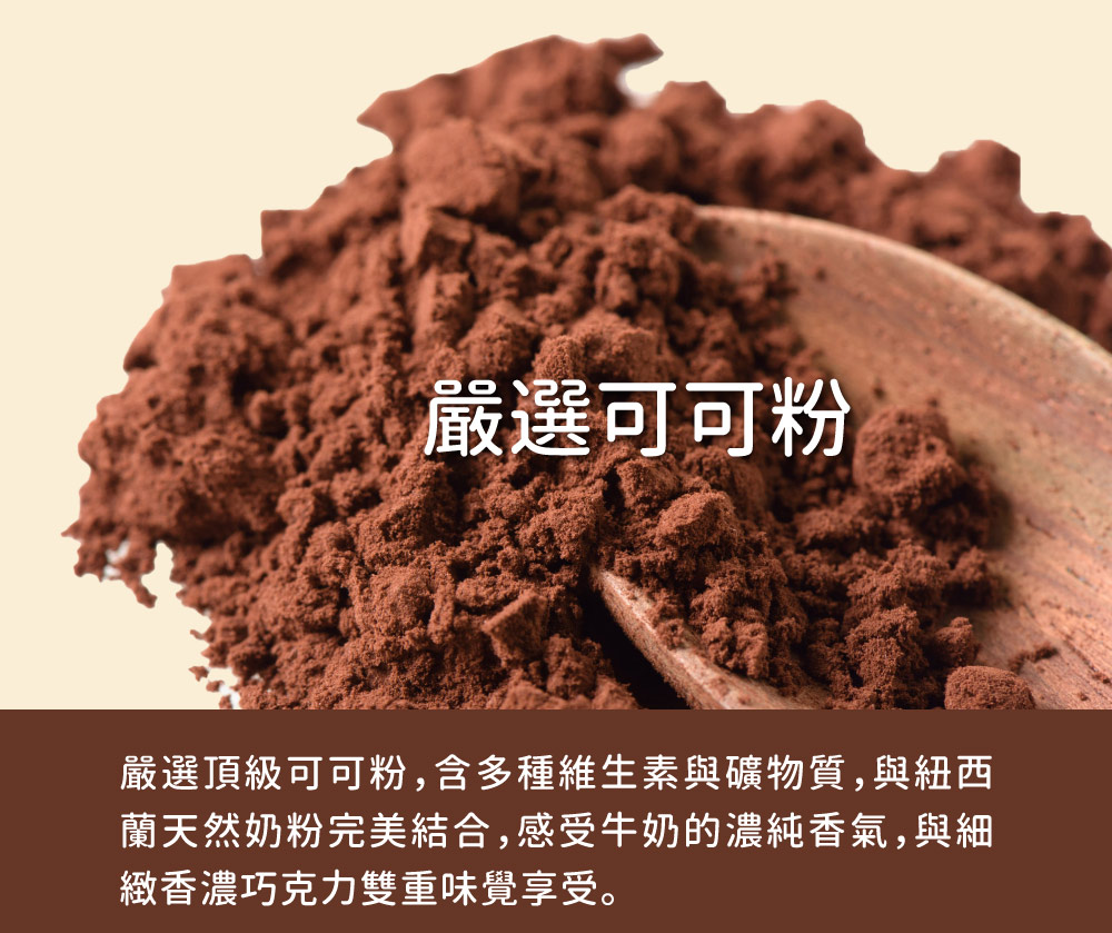 巧克力奶粉推薦：嚴選頂級可可粉與天然奶粉完美結合