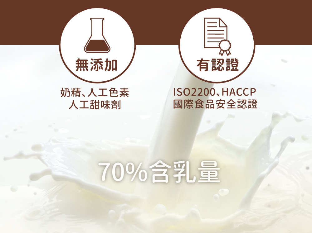 紅牛巧克力奶粉：無添加奶精、人工色素、人工甜味劑認證