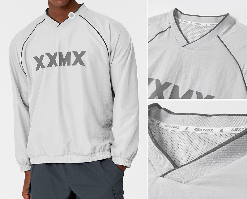 XXMX 配色線條運動防風長袖上衣 商品說明圖 10
