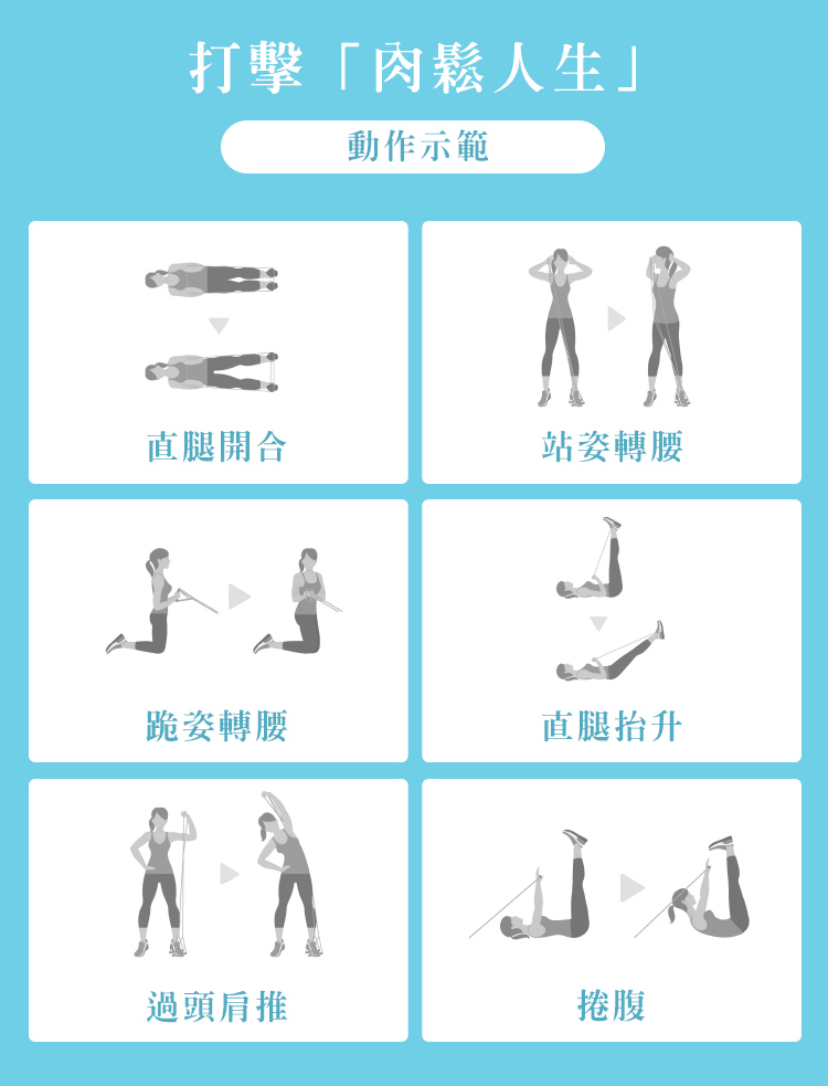 彈力帶動作教學-彈力帶使用-彈力帶用法-Fun Sport