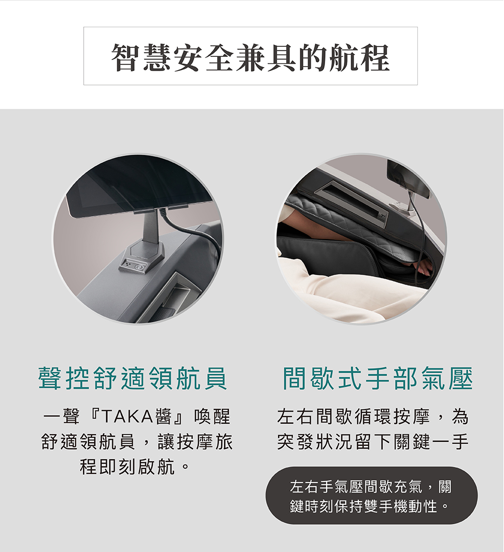 多元自動按摩行程與模式說明手冊
