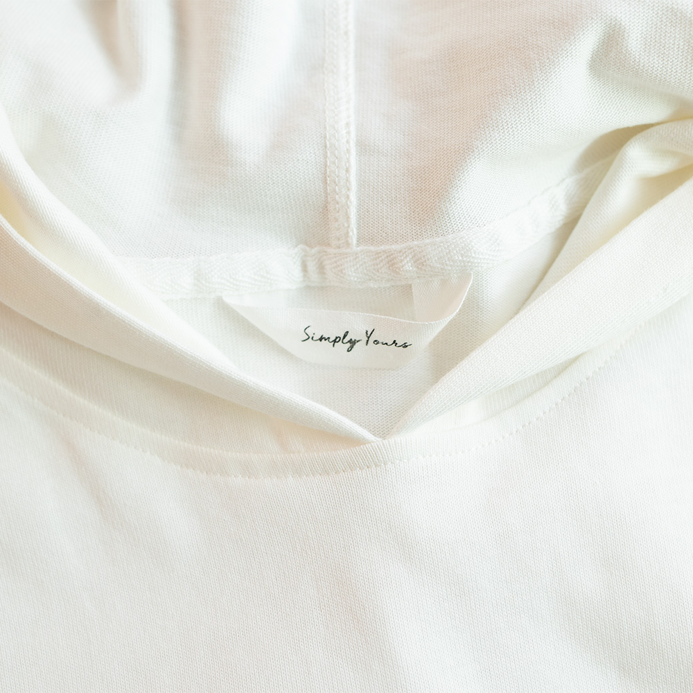 【Simply Yours】フード付きヘビー半袖TシャツホワイトF - トップス - コットン・麻 ホワイト