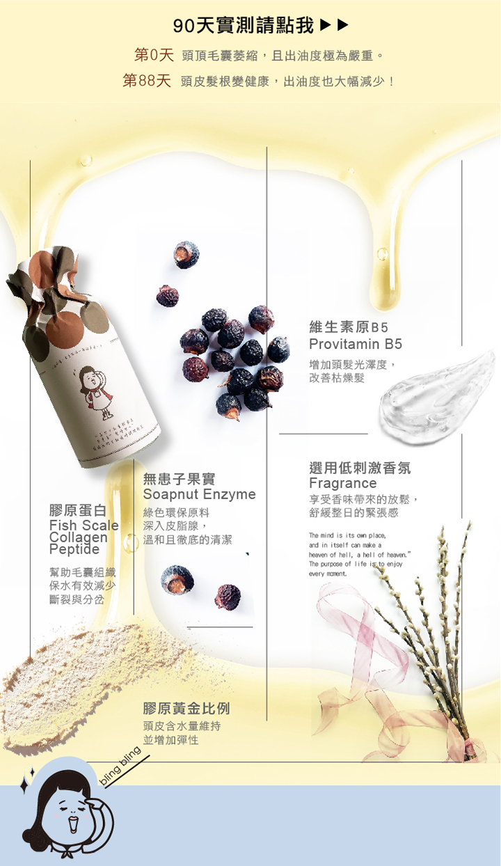 【艾草淨化系列】0%矽靈膠原蛋白洗髮精_500ml(期間限定)-艾招財_膠原洗髮精500mlX1 13 9
