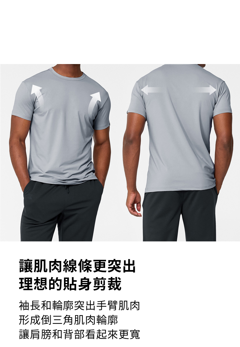 Ice Feather Muscle Fit 短袖上衣 商品說明圖 7