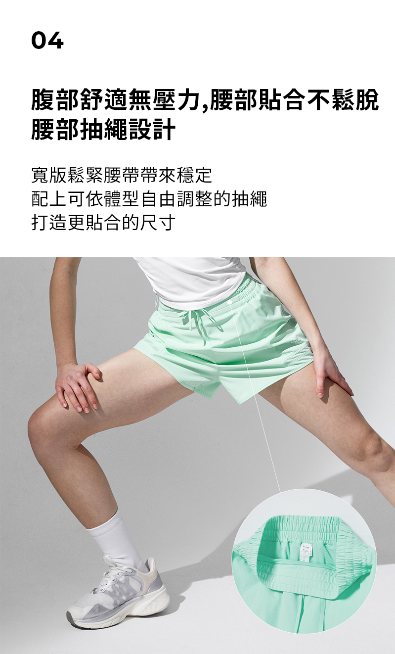 RX 輕盈透氣短版網眼短褲 商品說明圖 10
