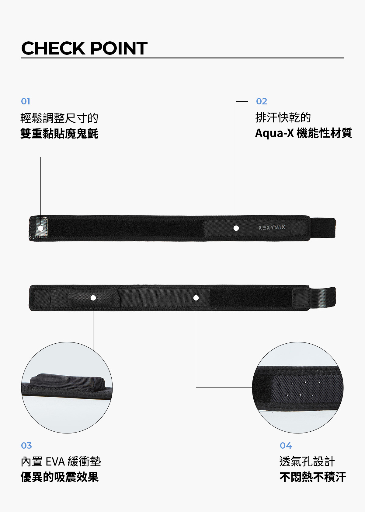 Aqua-X 支撐型髕骨帶 (1個/單入) 商品說明圖 7