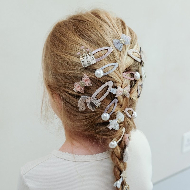 英國Mimi & Lula_AW25_夢幻王國_珍珠迷你滴答夾5入 英國Mimi & Lula_AW25_夢幻王國_珍珠迷你滴答夾5入