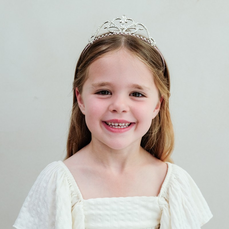 英國Mimi & Lula_AW25_夢幻王國_閃亮公主皇冠髮圈