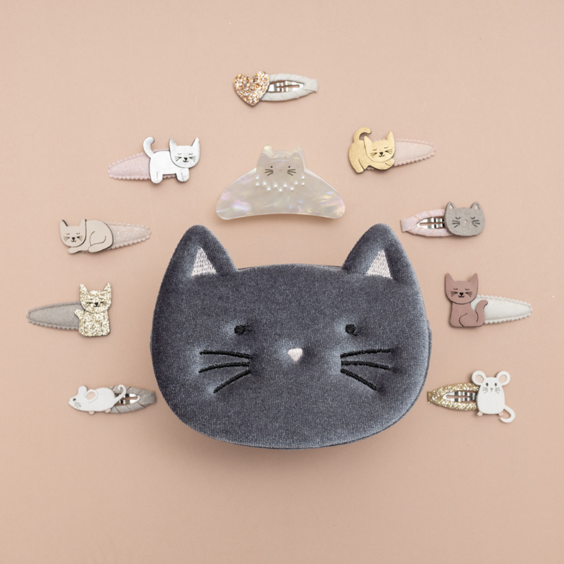 英國Mimi & Lula_AW25_秋日山林_可愛貓咪造型抓夾 英國Mimi & Lula_AW25_秋日山林_可愛貓咪造型抓夾