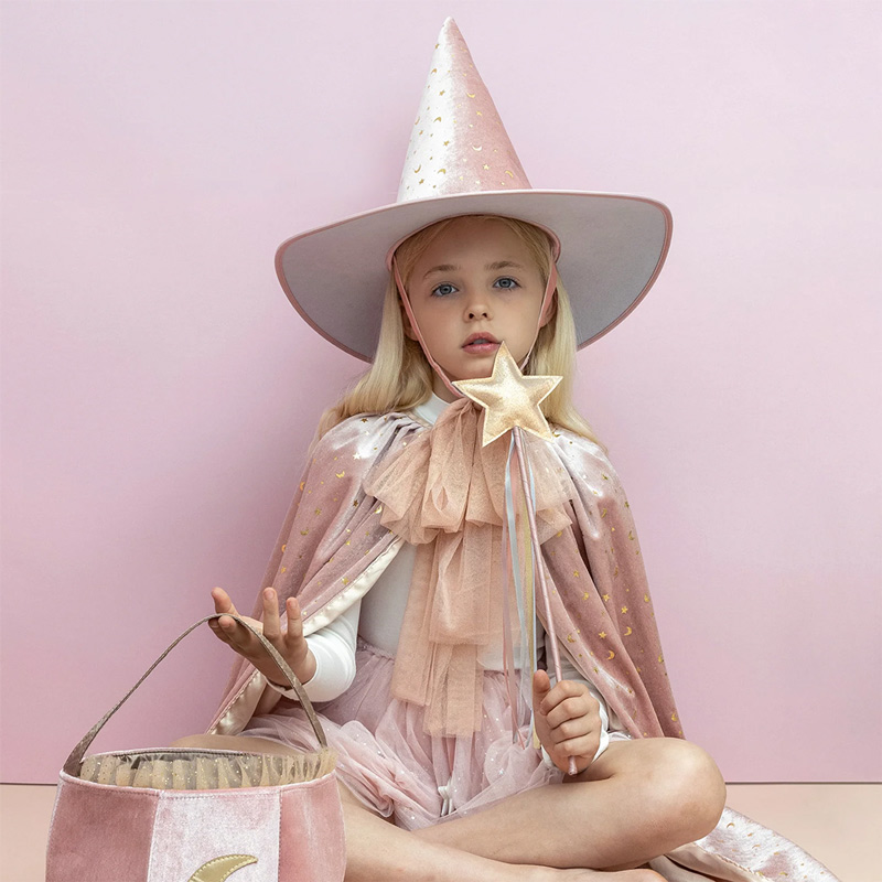 英國Mimi & Lula_AW25_變裝派對_閃耀金星星緞帶魔法棒 英國Mimi & Lula_AW25_變裝派對_閃耀金星星緞帶魔法棒