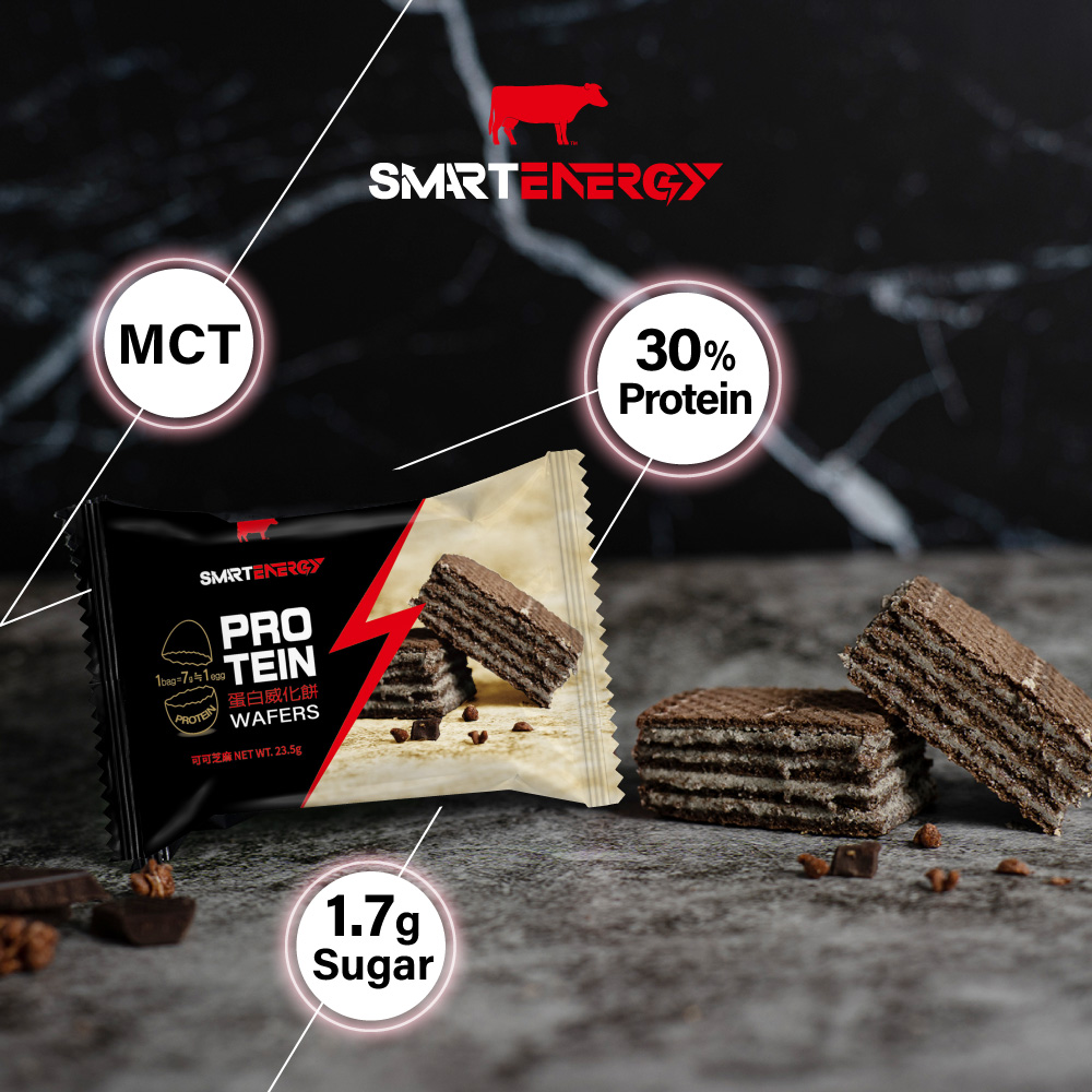 高蛋白零食推薦:紅牛聰勁蛋白威化餅 8 入盒裝視覺