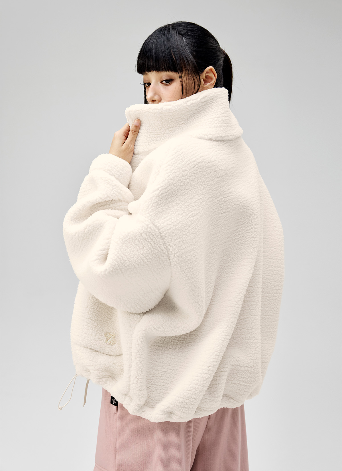 【XEXYMIX】 毛茸茸高領羊羔絨外套|共12色|XA5410G 24 6