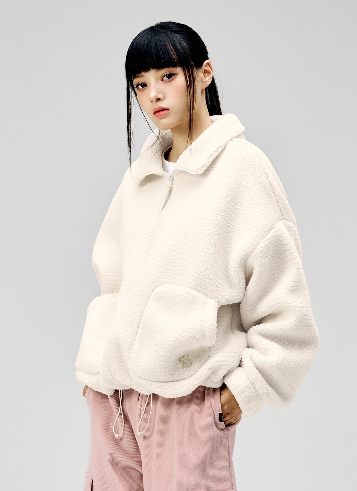 【XEXYMIX】 毛茸茸高領羊羔絨外套|共12色|XA5410G 25 7