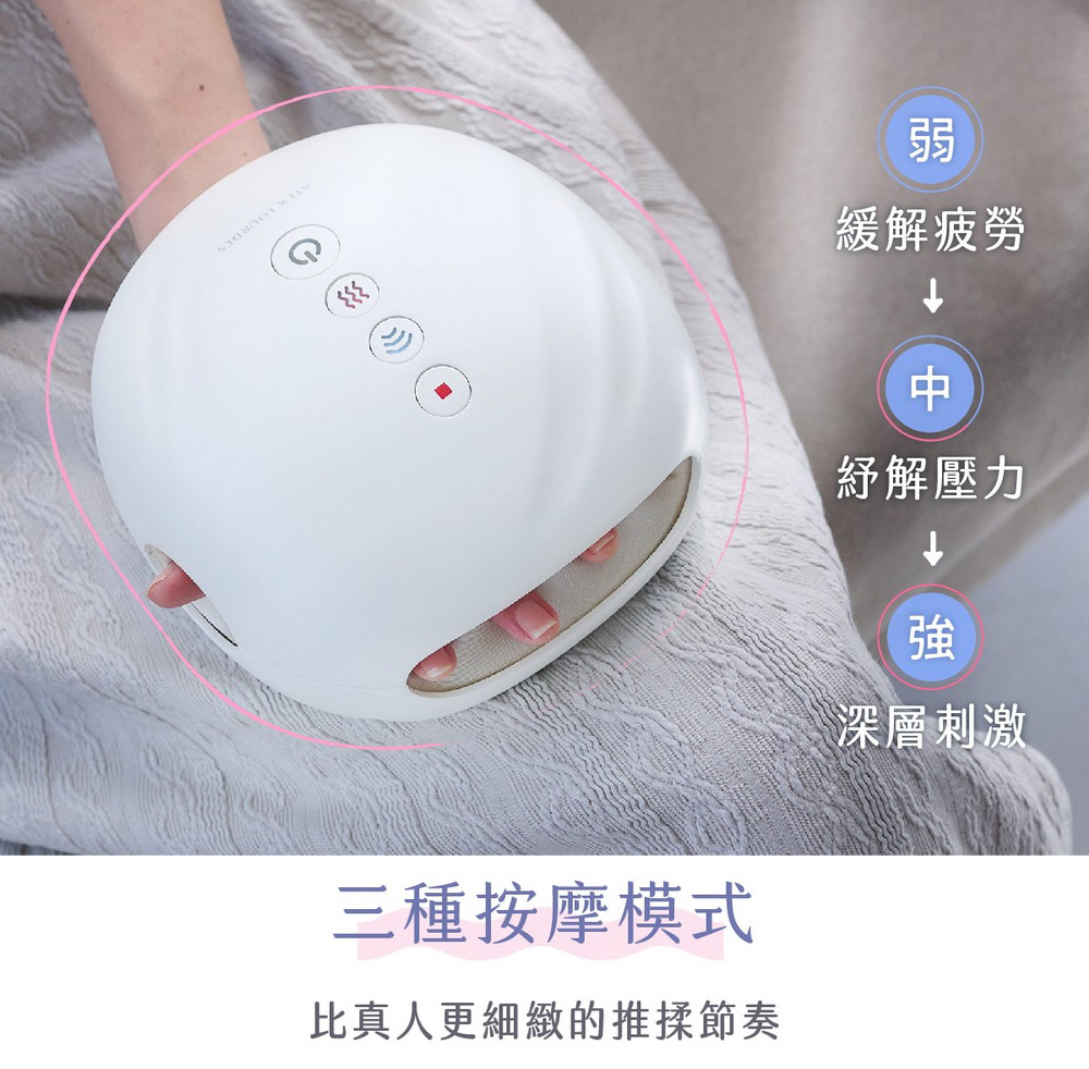 三種按摩模式比真人更細緻的推揉節奏弱緩解疲勞紓解壓力強深層刺激