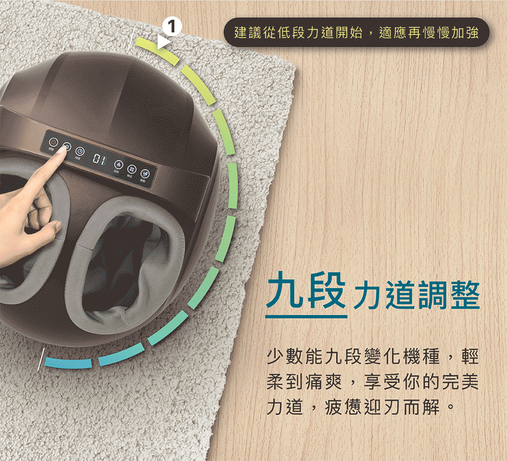 九段力道調整腳底按摩器