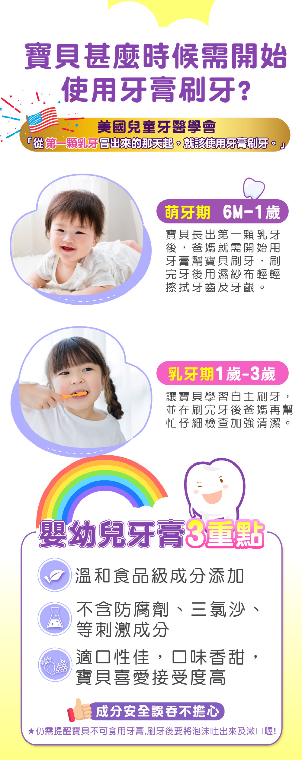 卡蘿琳兒童含鈣健齒牙膏