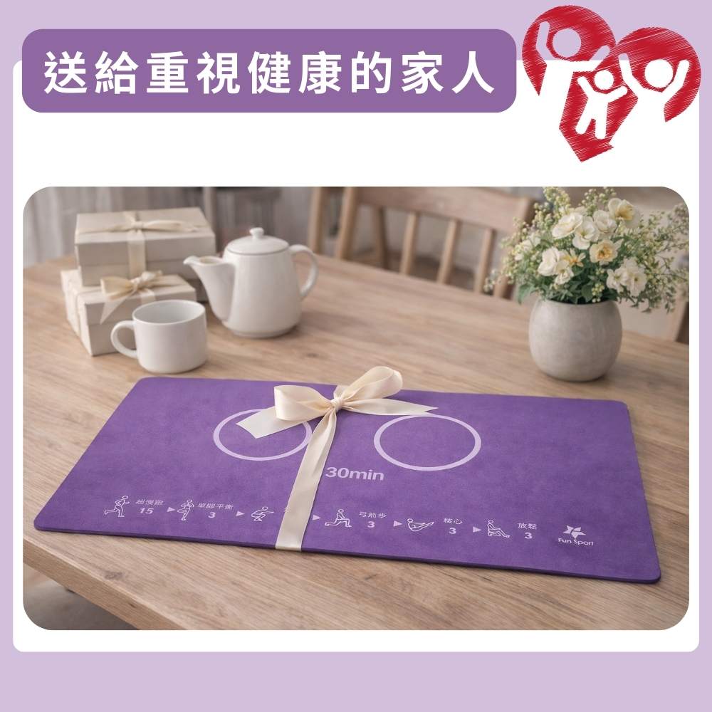 DAY fit《日日好肌》30 min 超慢跑墊／肌本功導引墊（深蹲墊/弓箭步/核心訓練/樹式瑜珈/腳底按摩）