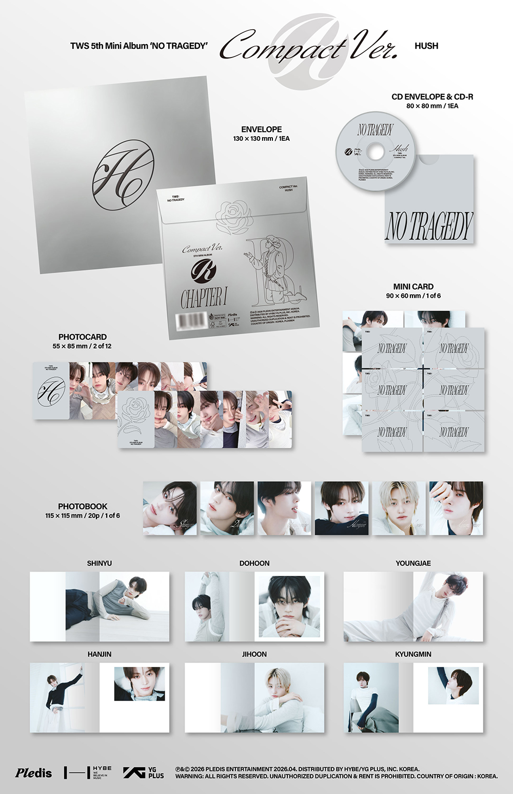 WILLMUSIC] TWS : 5th Mini Album 'NO TRAGEDY' PRE-ORDER GIFT