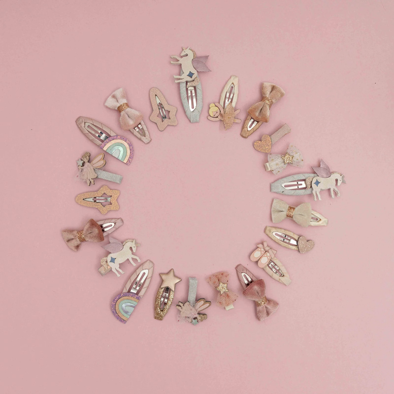 英國Mimi & Lula_AW26_夢幻仙子-彩虹獨角獸滴答夾4入