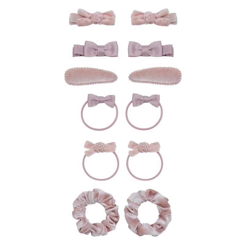 英國Mimi & Lula AW26_芭蕾夢境-粉嫩質感髮飾組12入