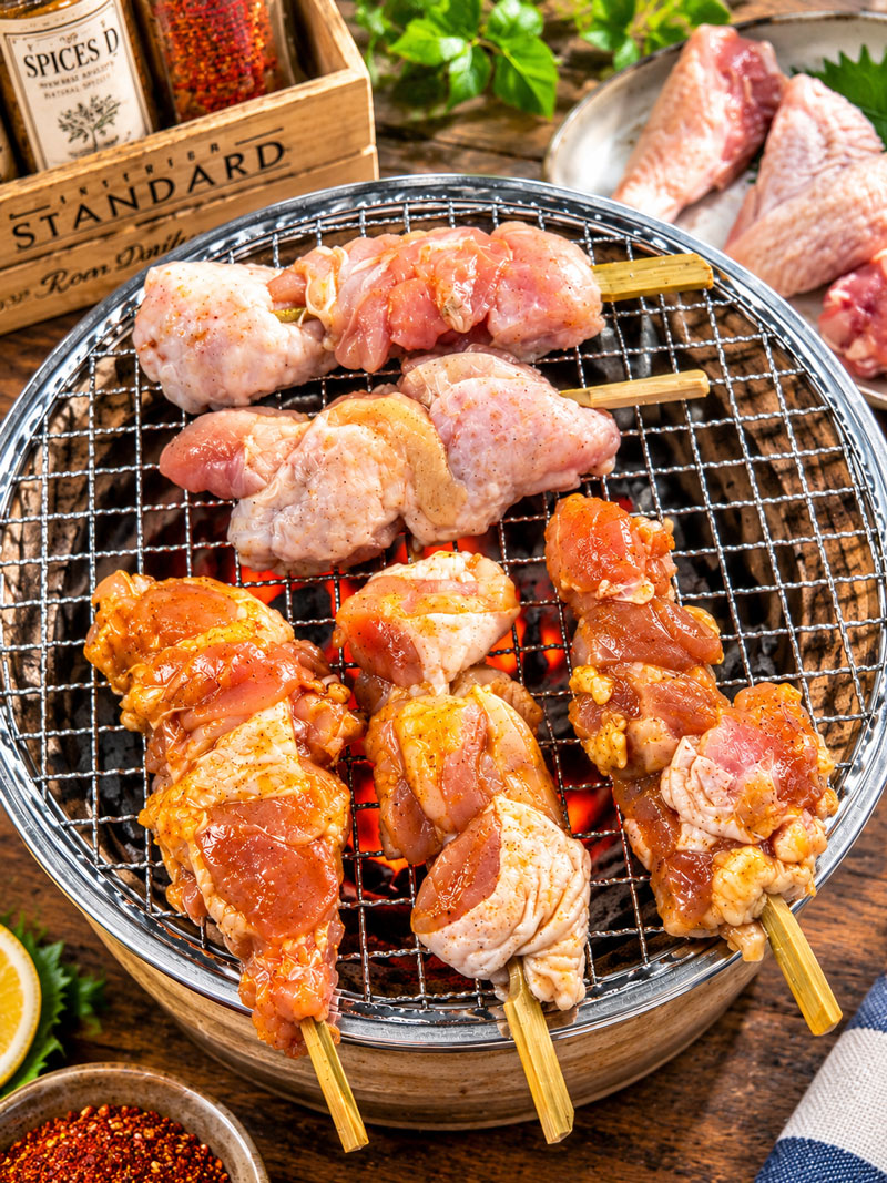 黑羽土雞肉串烤肉情境