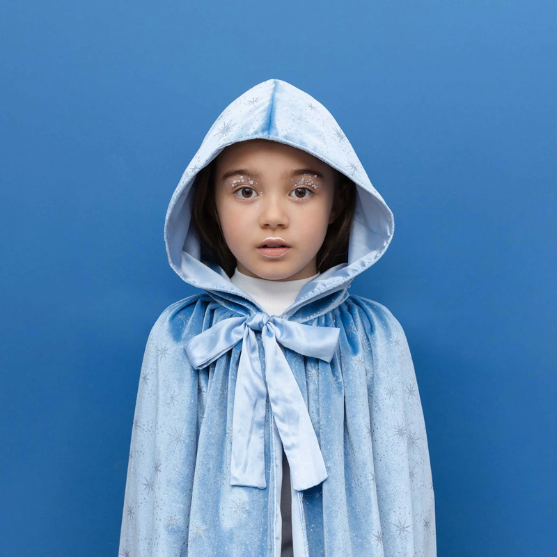 英國Mimi & Lula_AW26_萬聖派對-冰晶女王絨質披風 英國Mimi & Lula_AW26_萬聖派對-冰晶女王絨質披風