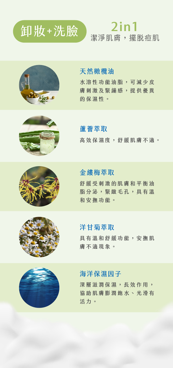 卸妝洗臉 2in1 潔淨肌膚，擺脫痘肌。淨痘潔面慕斯 - VIYA'S薇亞絲專業保養品