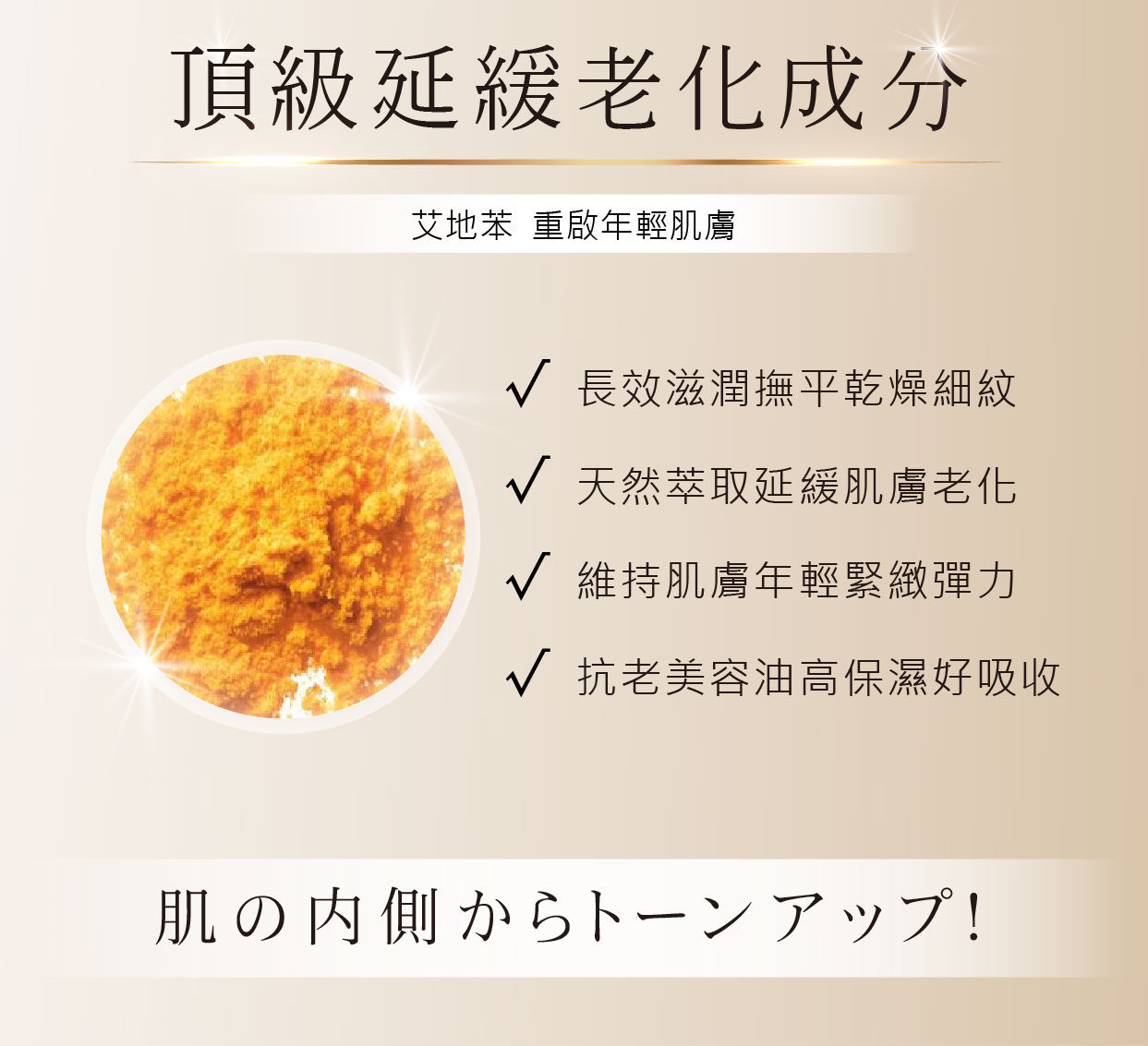 神級美容油|艾地苯全效精華30g 超取滿NT$1,300免運 5 延緩老化成分|艾地苯全效精華 - VIYA'S薇亞絲專業保養品