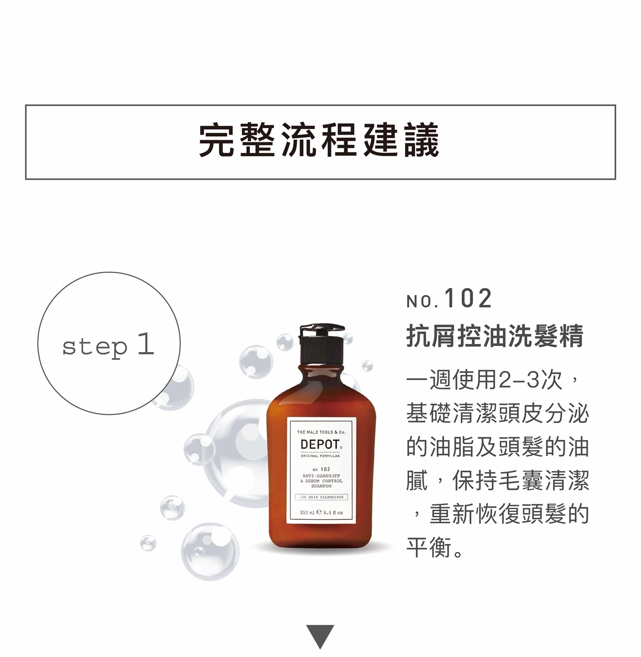 DEPOT no.102 抗屑控油洗髮精