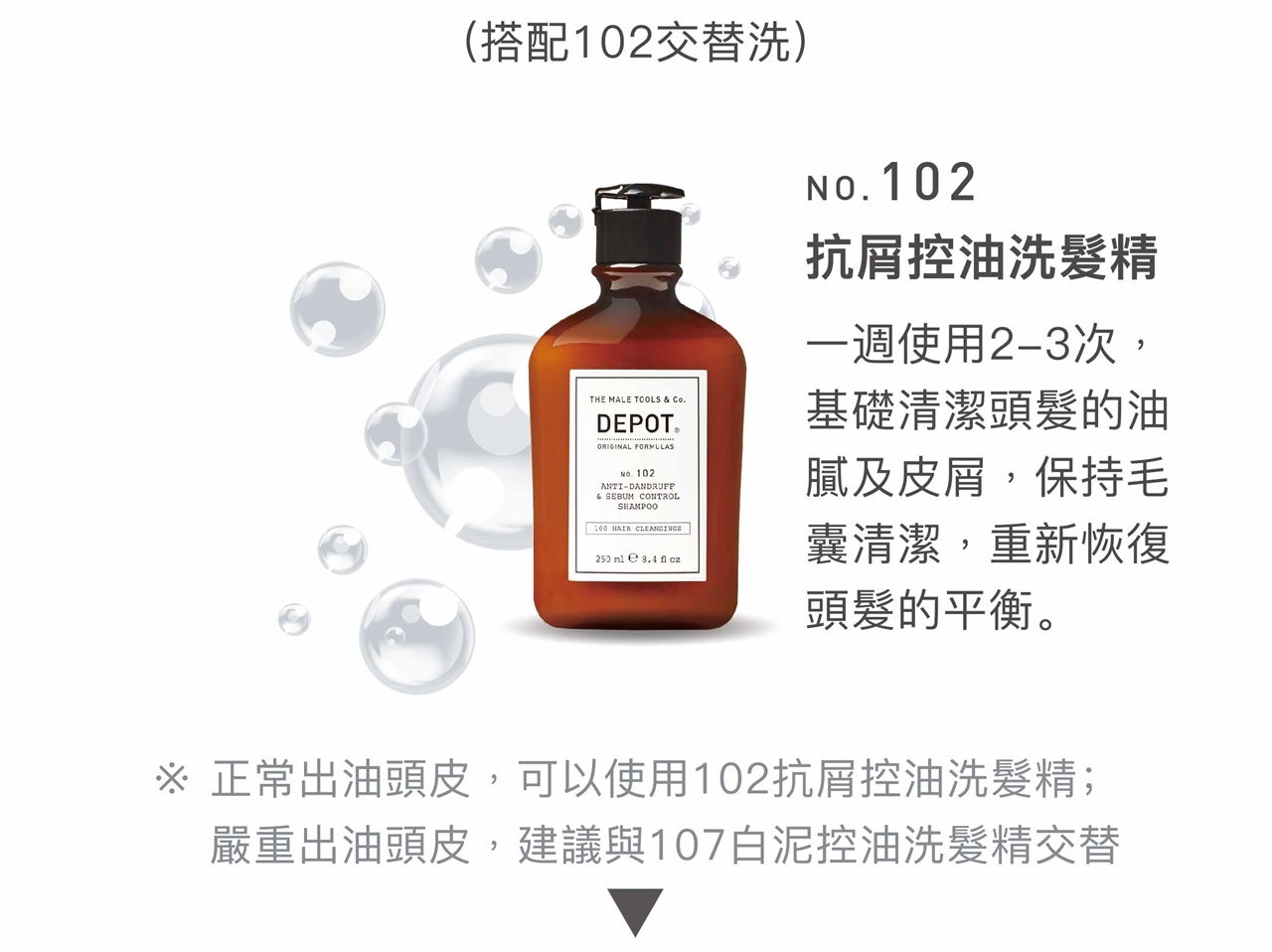DEPOT no.102 抗屑控油洗髮精