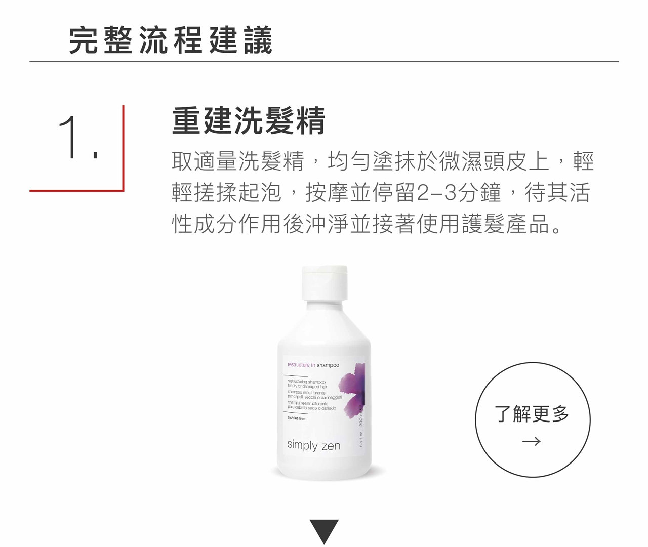 simply zen 重建洗髮精