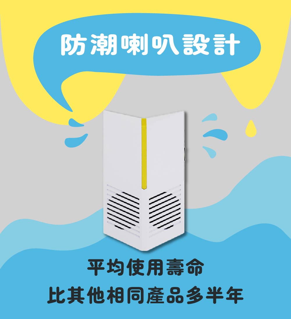 防潮喇叭設計平均使用壽命比其他相同產品多半年