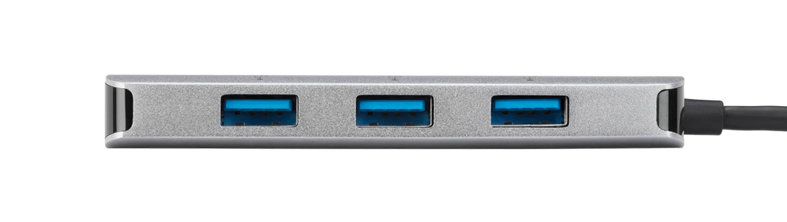 Targus Hub USB-C 網絡端口 四合一集線轉接器, 灰
