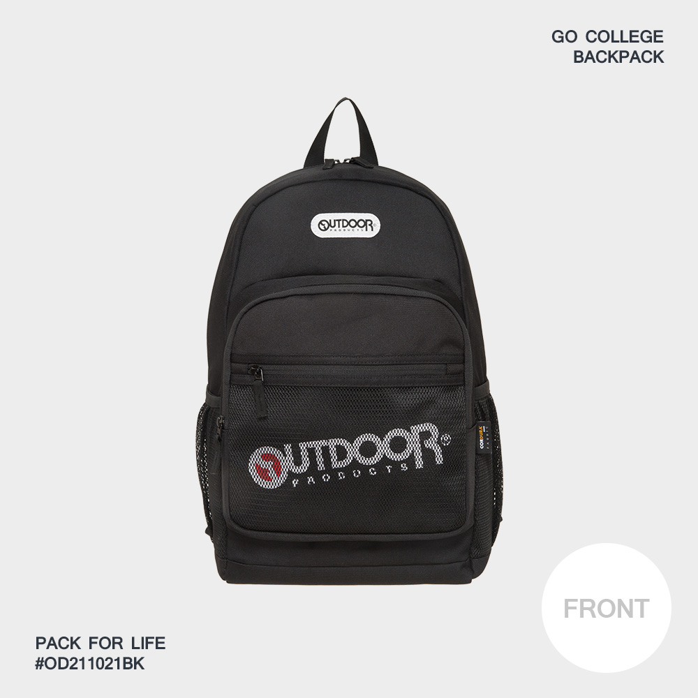 【OUTDOOR】率性學院-後背包M-黑色 OD211021BK
