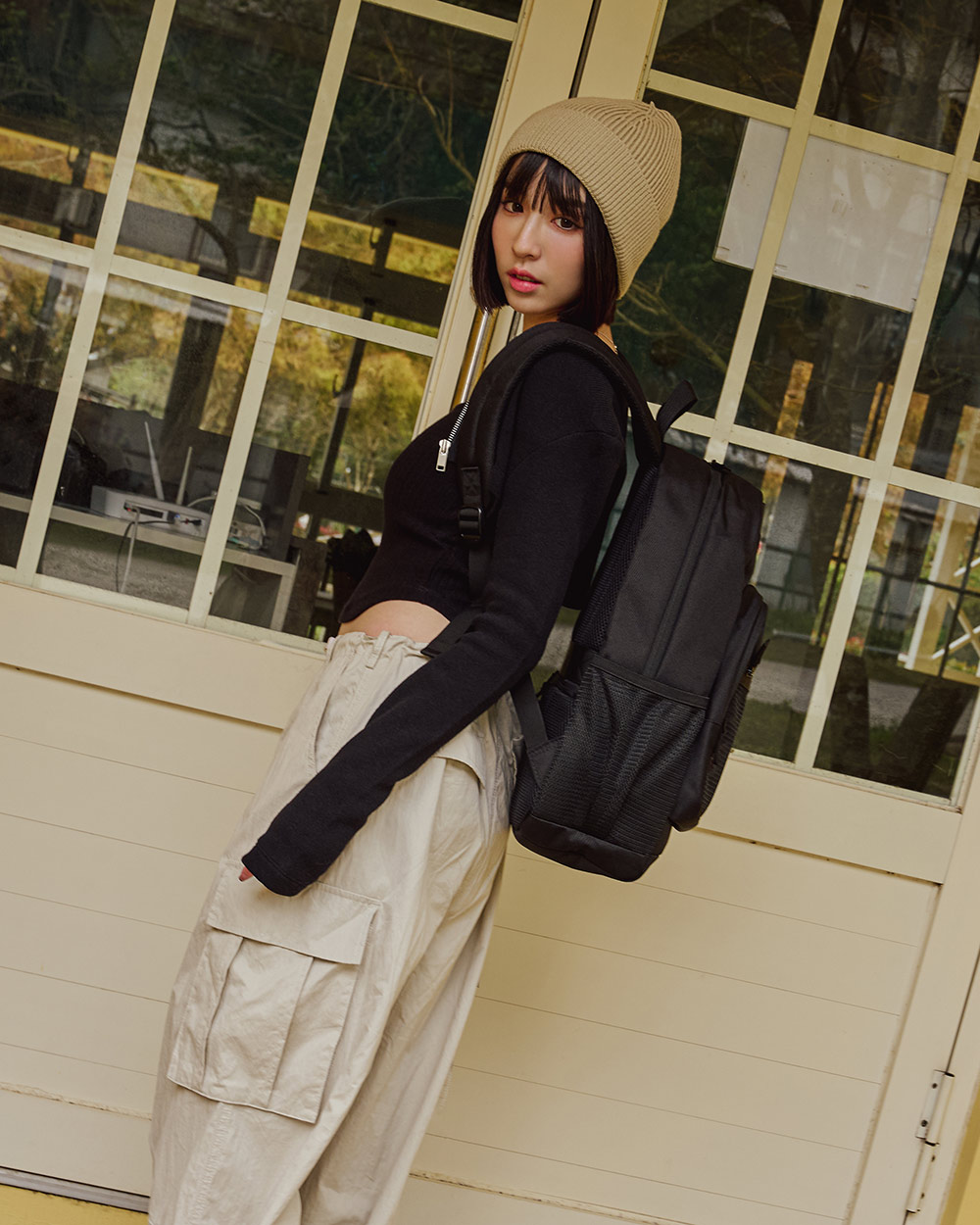 【OUTDOOR】率性學院-14吋電腦後背包-黑色 OD211021BK