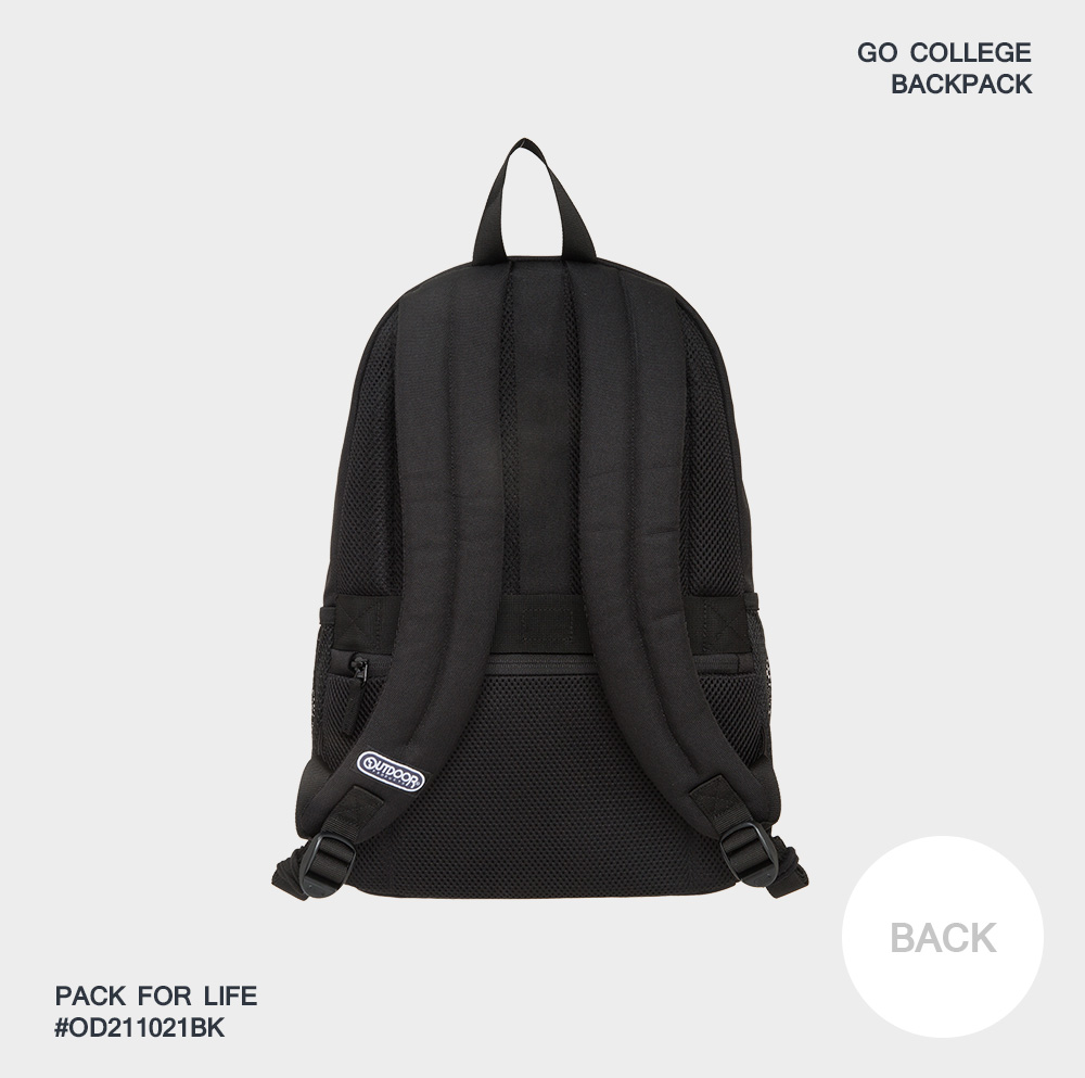 【OUTDOOR】率性學院-後背包M-黑色 OD211021BK
