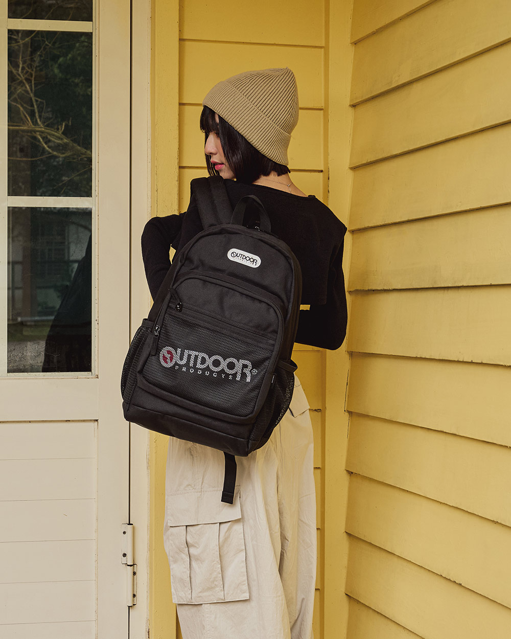 【OUTDOOR】率性學院-14吋電腦後背包-黑色 OD211021BK