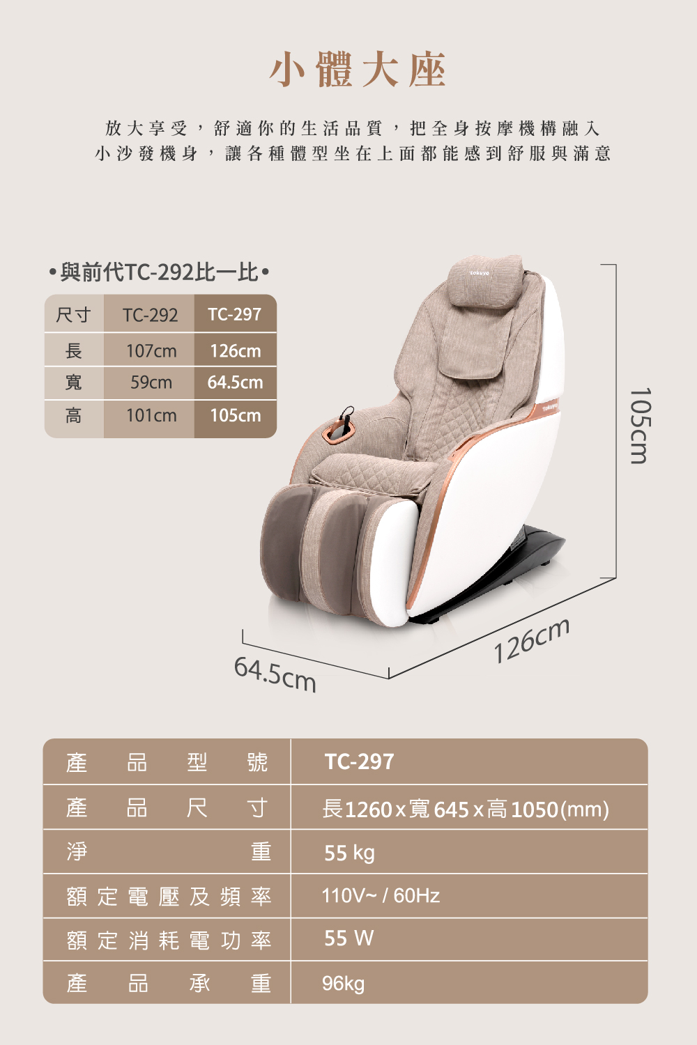 Mini玩美椅Pro TC-297 圖片 16 Mini玩美椅Pro TC-297 圖片 16