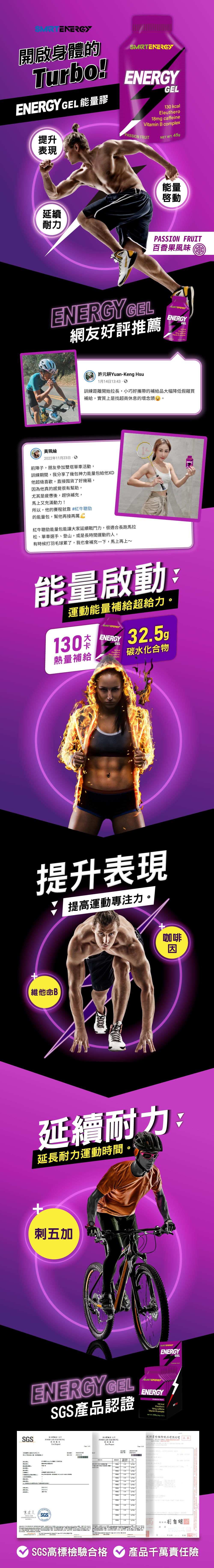 運動能量膠推薦：紅牛聰勁 Energy Gel 能量包百香果口味專業補給
