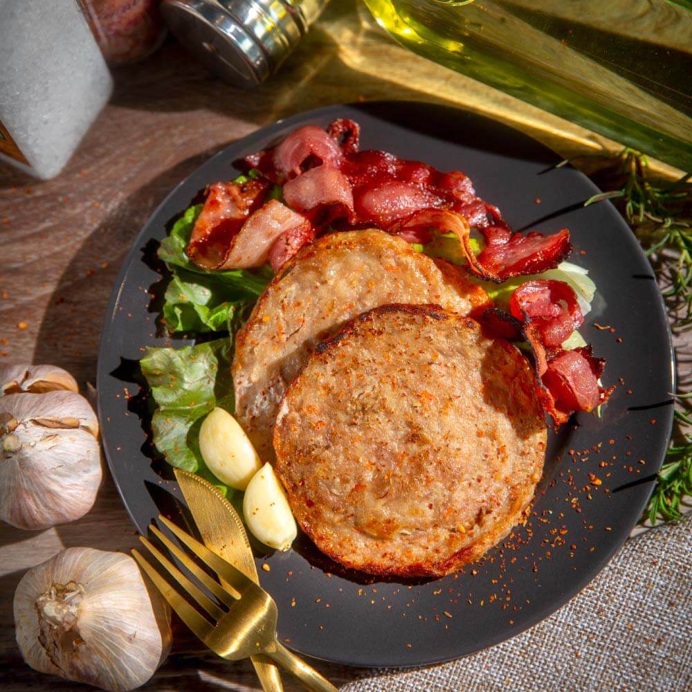 台灣豚肉(豬肉)漢堡排-氣炸人生