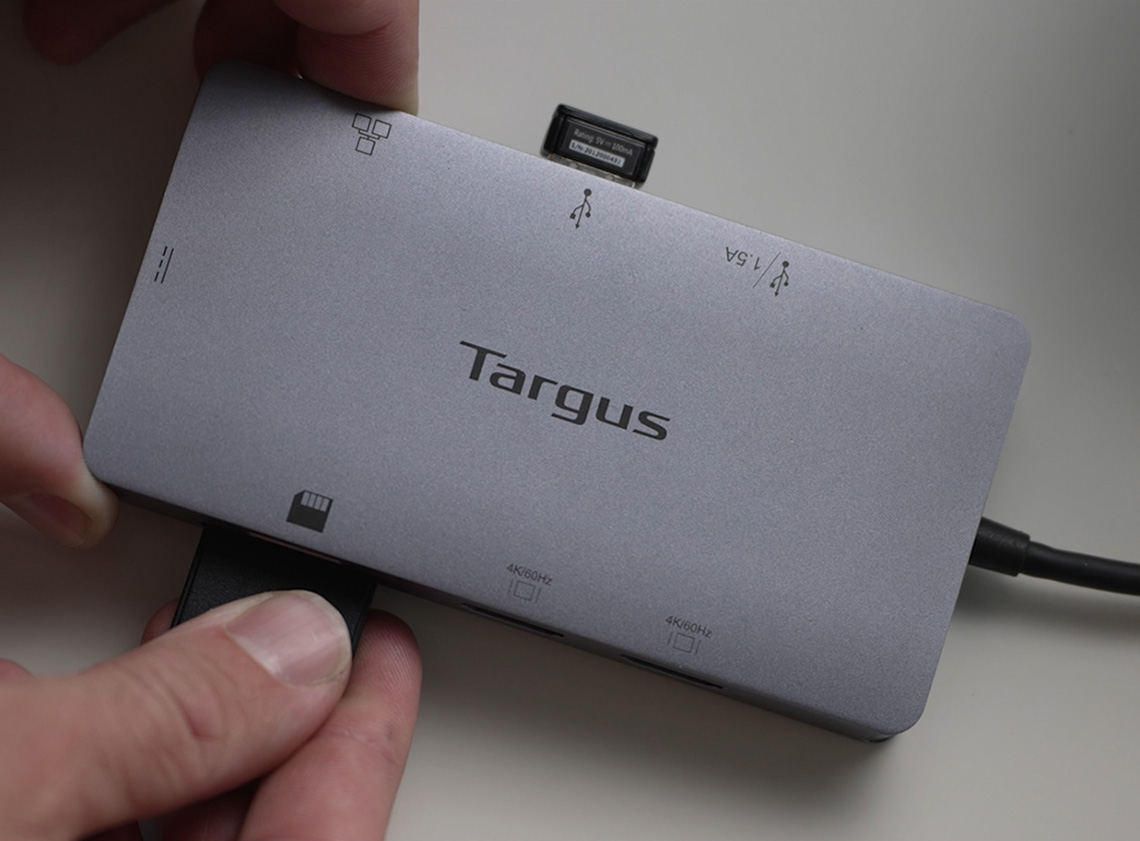 Targus USB-C Dual HDMI 4K Docking Station 100W PD 多功能擴充埠, 灰