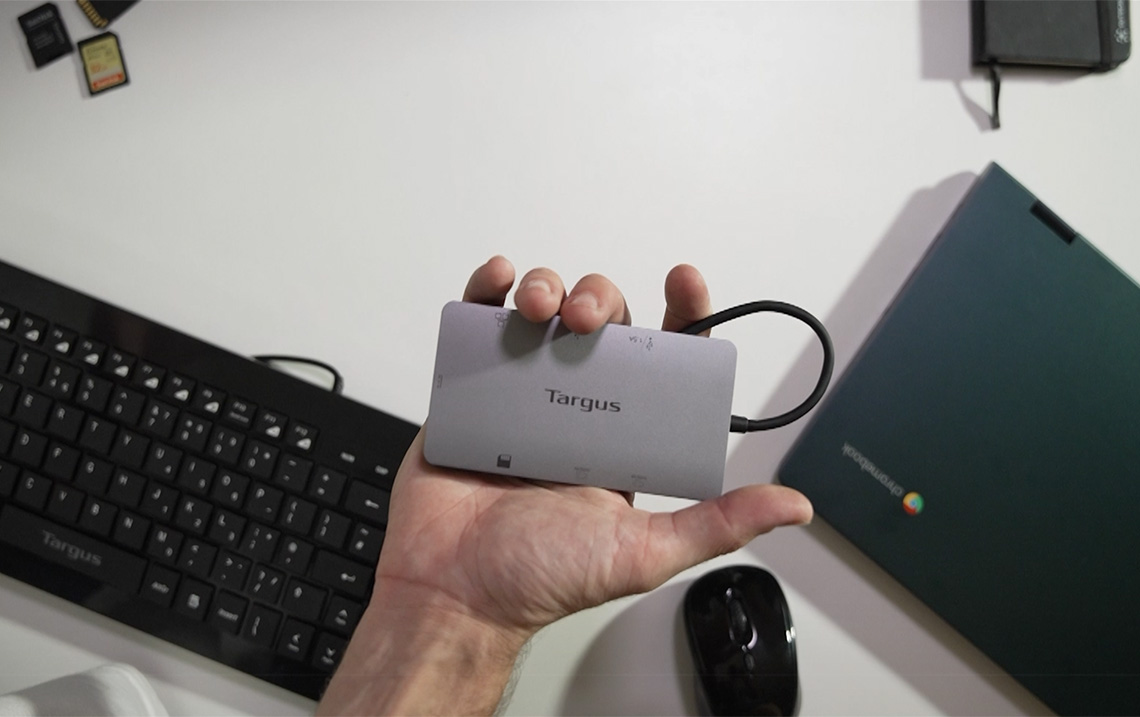 Targus USB-C Dual HDMI 4K Docking Station 100W PD 多功能擴充埠, 灰