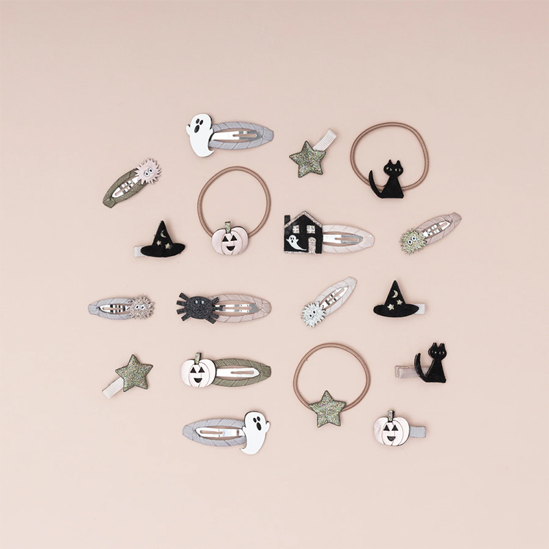 英国Mimi & Lula AW23_变装派对-小怪兽迷你髮夹5入