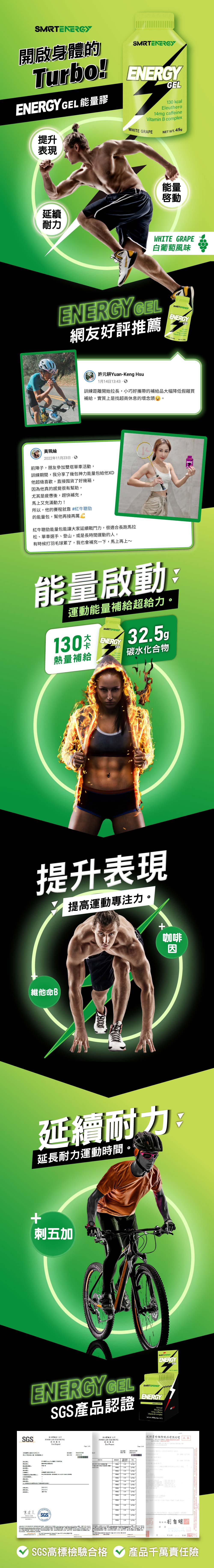運動補給膠推薦：紅牛聰勁 Energy Gel 能量包白葡萄口味王家梁推薦